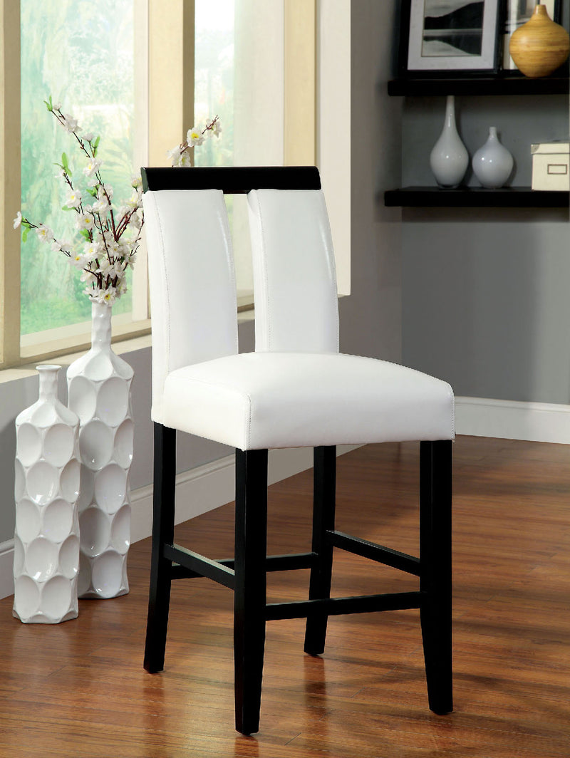 LUMINAR II Black/White Counter Ht. Chair (2/CTN)