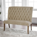 Marshall Beige/Rustic Oak Bench - Star USA Furniture Inc