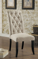 Mashall Black/Ivory Side Chair, Ivory (2/CTN) - Star USA Furniture Inc