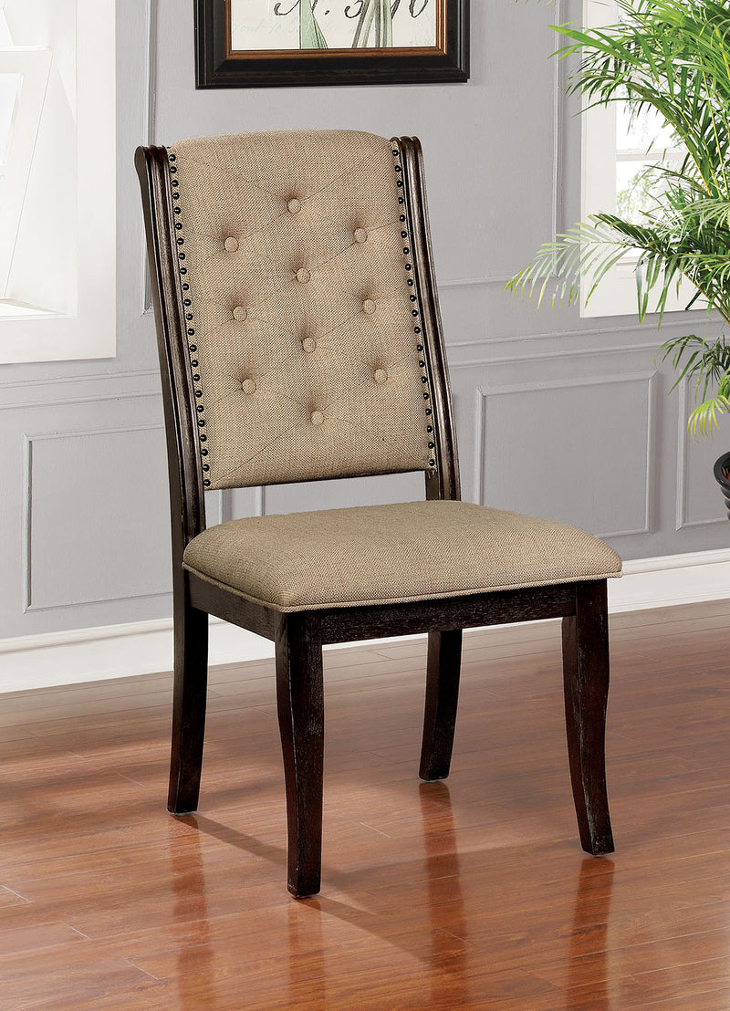 Patience Dark Walnut Side Chair (2/CTN)