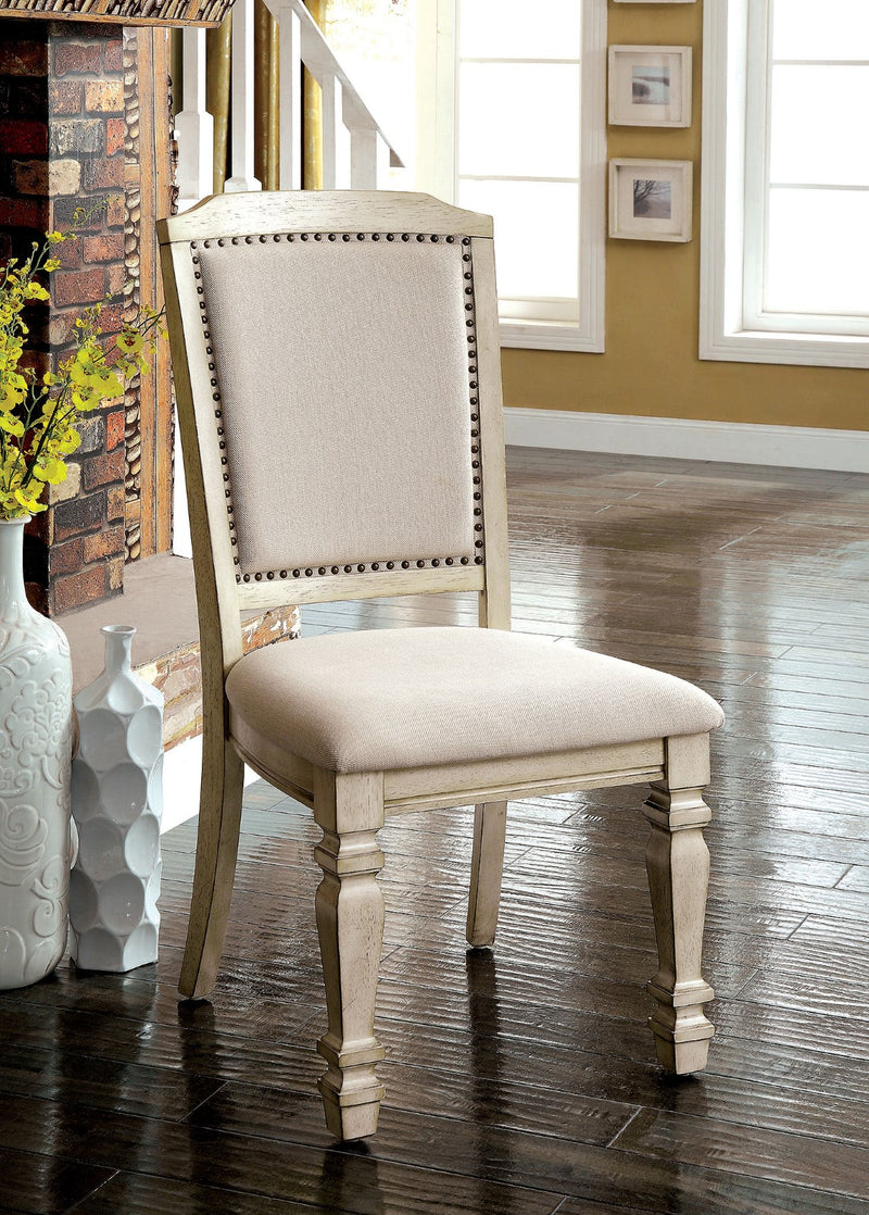 HOLCROFT Antique White/Ivory Side Chair (2/CTN)