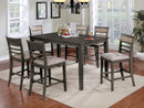 Fafnir Weathered Gray/Beige 7 Pc. Counter Ht. Table Set - Star USA Furniture Inc