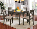 Fafnir Weathered Gray/Beige 6 Pc. Dining Table Set w/ Bench - Star USA Furniture Inc