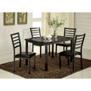 COLMAN Black 5 Pc. Dining Set (48"T+4SC) - Star USA Furniture Inc