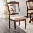 Jordyn Brown Cherry/Beige Side Chair (2/CTN) - Star USA Furniture Inc
