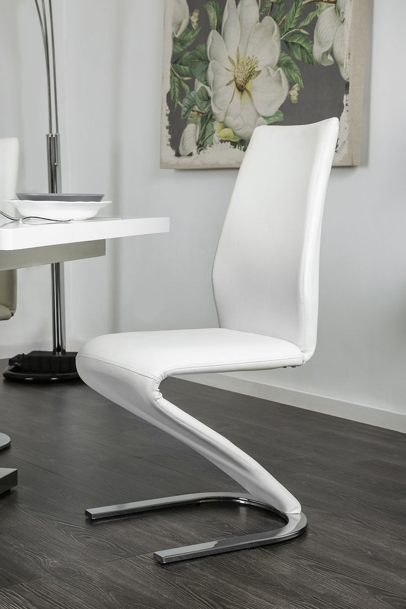 Midvale Black/Chrome Side Chair (2/CTN)