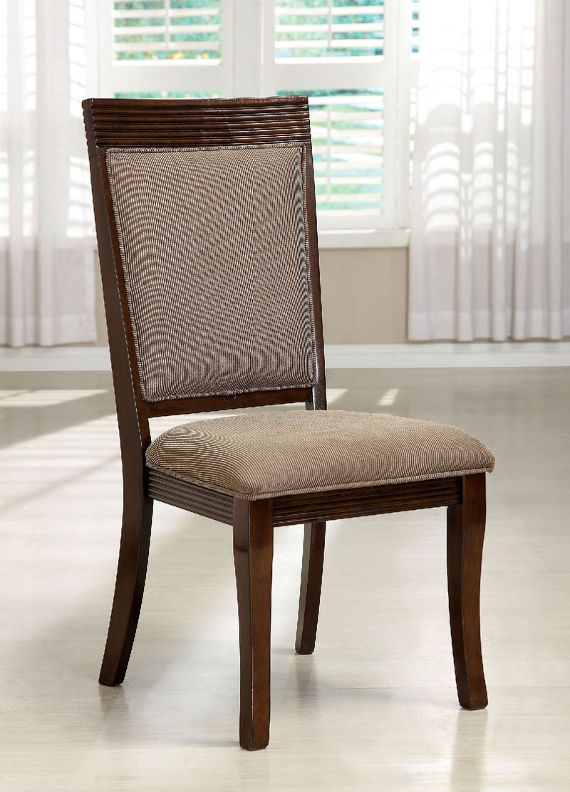 Woodmont Walnut/Brown Side Chair (2/CTN)