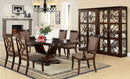 Woodmont Walnut 7 Pc. Dining Table Set (2AC+4SC) - Star USA Furniture Inc