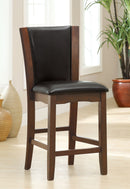 Manhattan III Dark Cherry/Brown Counter Ht. Chair, Espresso (2/CTN) - Star USA Furniture Inc