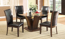 Brown Cherry 5 Pc. Round Dining Table Set - Star USA Furniture Inc