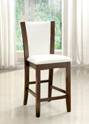 Manhattan III Dark Cherry/White Counter Ht. Chair, White (2/CTN) - Star USA Furniture Inc