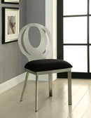 ORLA Silver/Black Side Chair (2/CTN) - Star USA Furniture Inc