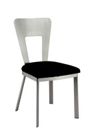 NOVA Silver/Black Side Chair (2/CTN) - Star USA Furniture Inc