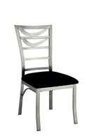 ROXO Silver/Black Side Chair (2/CTN) - Star USA Furniture Inc