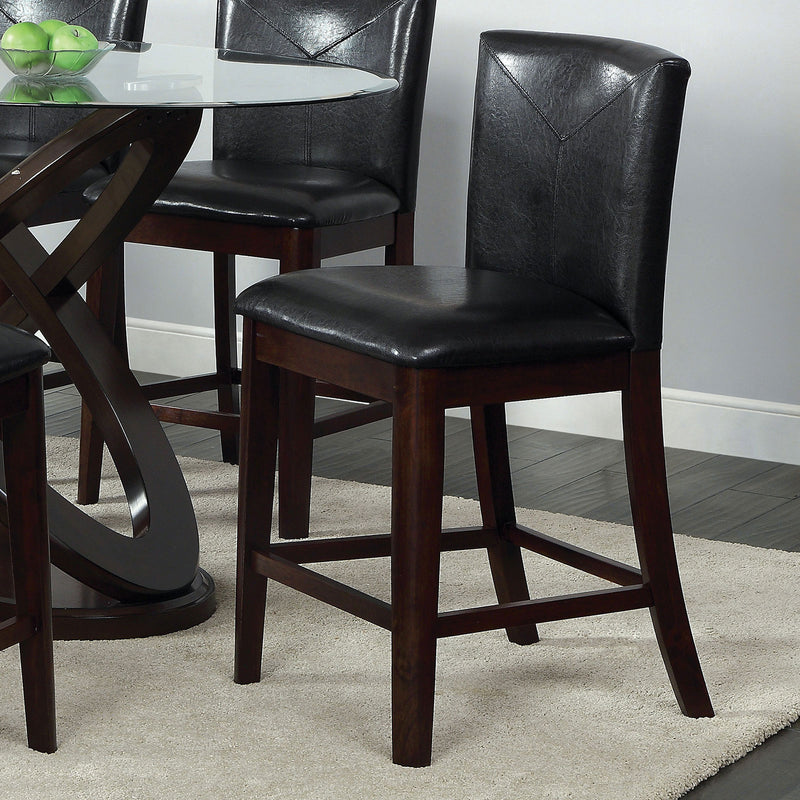 Atenna II Dark Walnut Counter Ht. Chair (2/CTN) - Star USA Furniture Inc