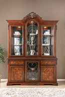 Lucie Brown Cherry Hutch & Buffet - Star USA Furniture Inc