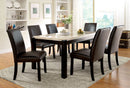 GLADSTONE I Black/Black 7 Pc. Dining Table Set - Star USA Furniture Inc