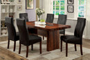 BONNEVILLE I Brown Cherry 7 Pc. Dining Table Set - Star USA Furniture Inc
