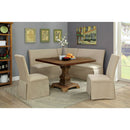 Nerissa Rustic Oak Square Dining Table, Antique Oak - Star USA Furniture Inc