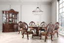TUSCANY I Antique Cherry 5 Pc. Round Dining Table Set - Star USA Furniture Inc