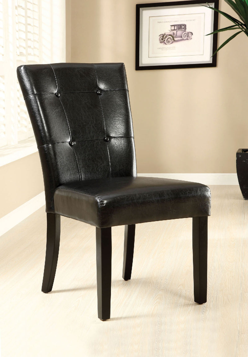 Marion I Black/Espresso Side Chair (2/CTN)
