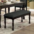 Kathryn Dark Gray/Dark Gray Bench, Dark Gray - Star USA Furniture Inc