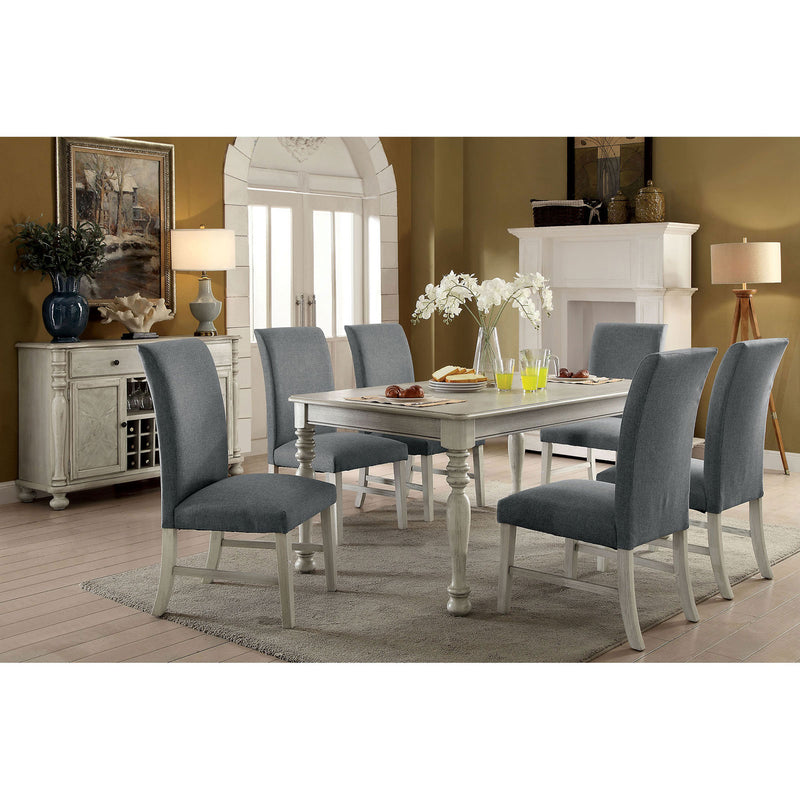 Kathryn Antique White 7 Pc. Dining Table Set