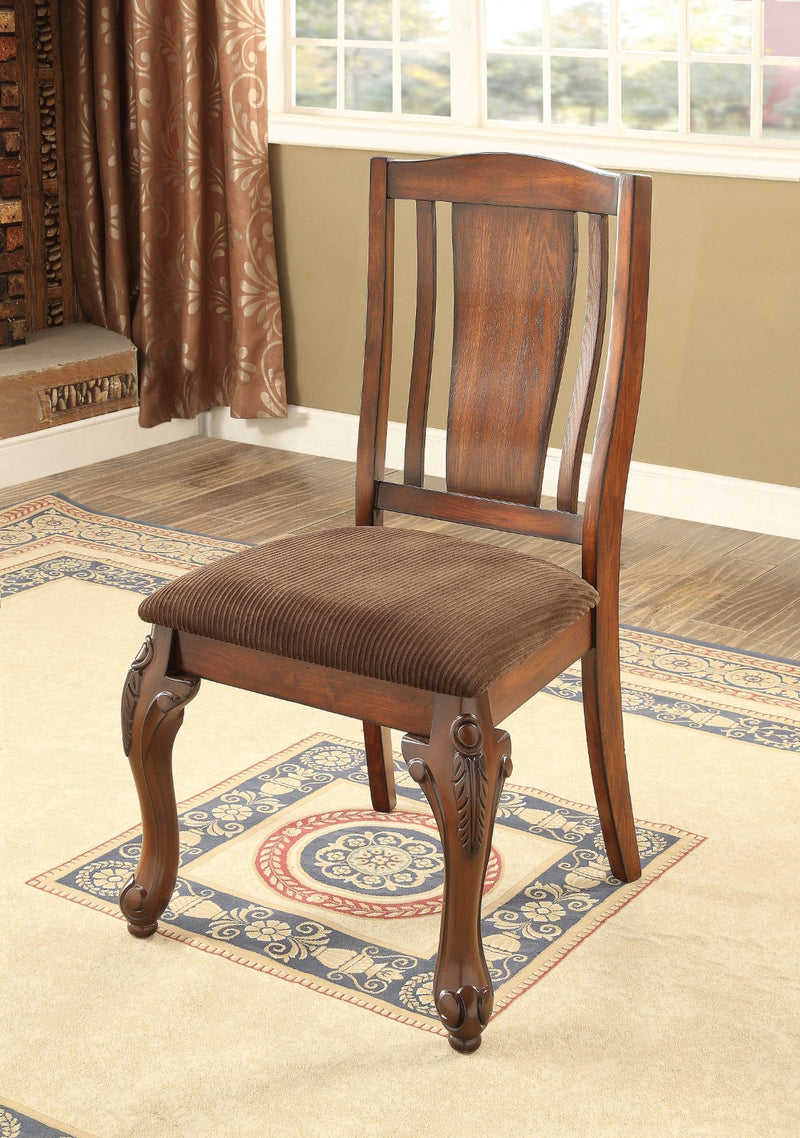 JOHANNESBURG I Brown Cherry/Brown Side Chair (2/CTN)