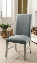 Siobhan II Antique White/Gray Side Chair, White (2/CTN) - Star USA Furniture Inc