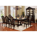Rosalina Walnut 7 Pc. Dining Table Set (2AC+4SC) - Star USA Furniture Inc