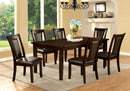 EMMONS I Dark Cherry/Espresso Dining Table w/ 18" Leaf - Star USA Furniture Inc