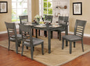 Hillsview Gray 7 Pc. Dining Table Set - Star USA Furniture Inc