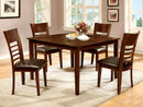 HILLSVIEW I Brown Cherry 5 Pc. Dining Table Set - Star USA Furniture Inc