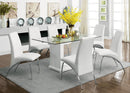 Eva White/Clear Dining Table - Star USA Furniture Inc