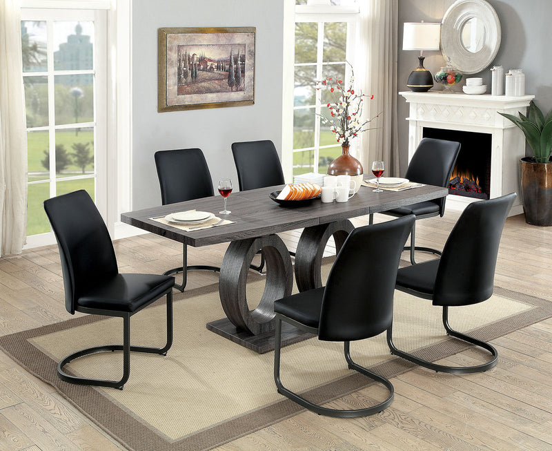 Saskia Gray 5 Pc. Dining Table Set - Star USA Furniture Inc