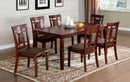 Montclair I Dark Cherry/Brown 7 Pc. Dining Table Set - Star USA Furniture Inc