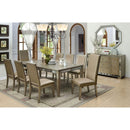 Echo Antique Gold 7 Pc. Dining Table Set (2MC+4SC) - Star USA Furniture Inc