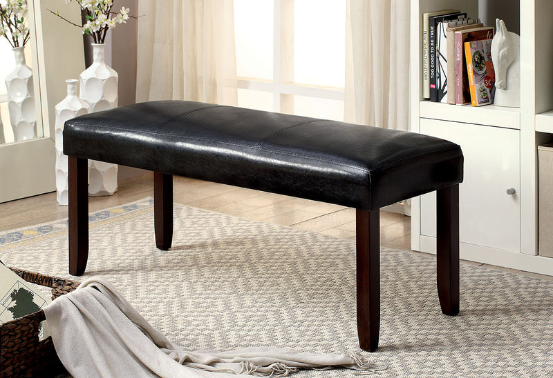 EMMONS I Dark Cherry/Espresso Bench - Star USA Furniture Inc