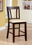 BRENT II Dark Cherry/Ivory Counter Ht. Chair (2/CTN) - Star USA Furniture Inc