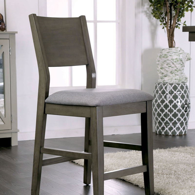 ANTON II Gray/Light Gray Counter Ht. Chair (2/CTN)