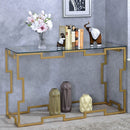 Josephine Gold Sofa Table - Star USA Furniture Inc