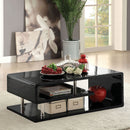 Ninove Black/Chrome Coffee Table - Star USA Furniture Inc