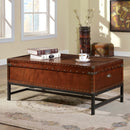 MILBANK Cherry Coffee Table - Star USA Furniture Inc