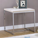 Olle Natural/Chrome End Table - Star USA Furniture Inc
