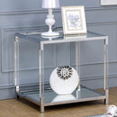 Ludvig Chrome/Clear End Table - Star USA Furniture Inc