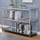 Ludvig Chrome/Clear Sofa Table - Star USA Furniture Inc