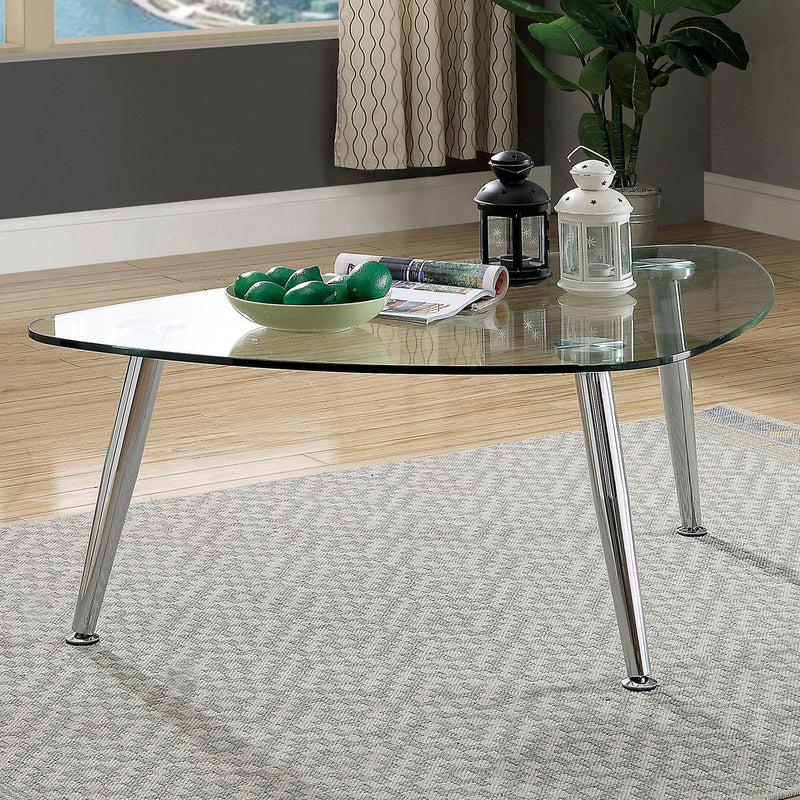 Delany Chrome Coffee Table
