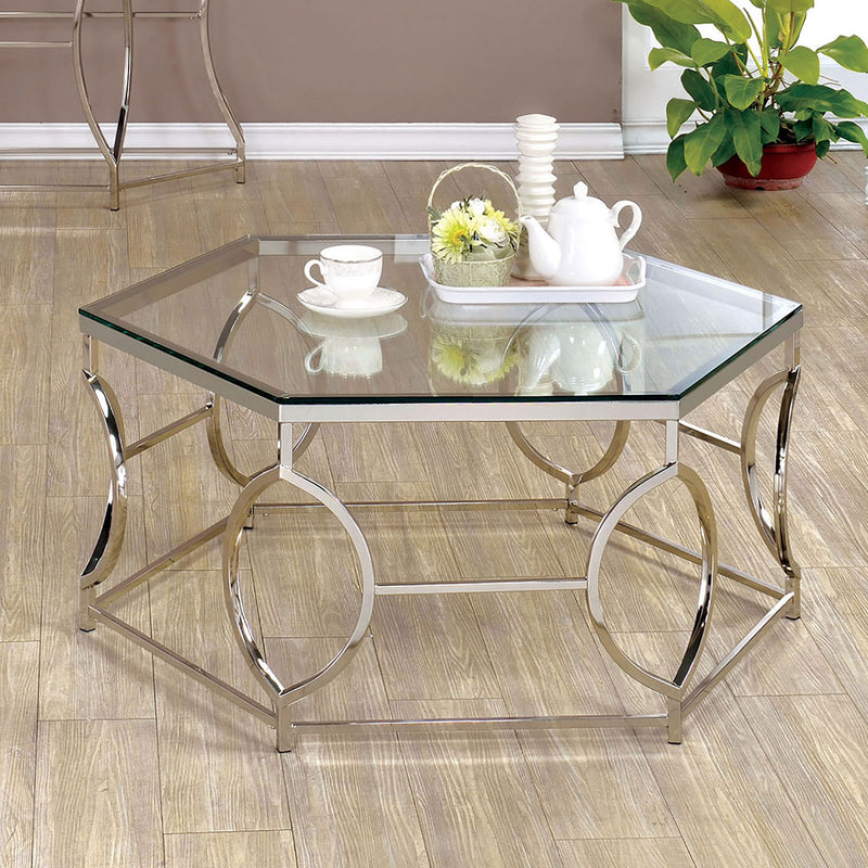 ZOLA Chrome Coffee Table - Star USA Furniture Inc