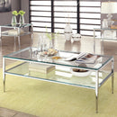 TANIKA Chrome Coffee Table, Chrome - Star USA Furniture Inc