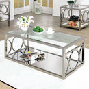 RYLEE Chrome Coffee Table, Chrome - Star USA Furniture Inc